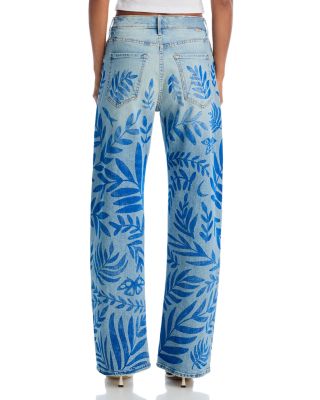 The Lasso Sneak Jeans in Pressed Leaves