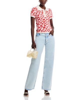 Floral Print Polo Shirt