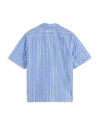 Embroidered Relaxed Fit Striped Shirt