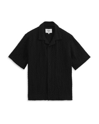 Lido Border Print Camp Shirt