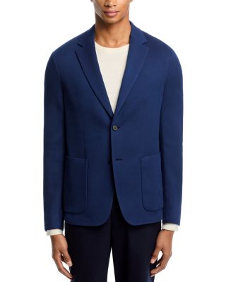 Clinton Slim Fit Unstructured Sport Coat in Grid Suiting
