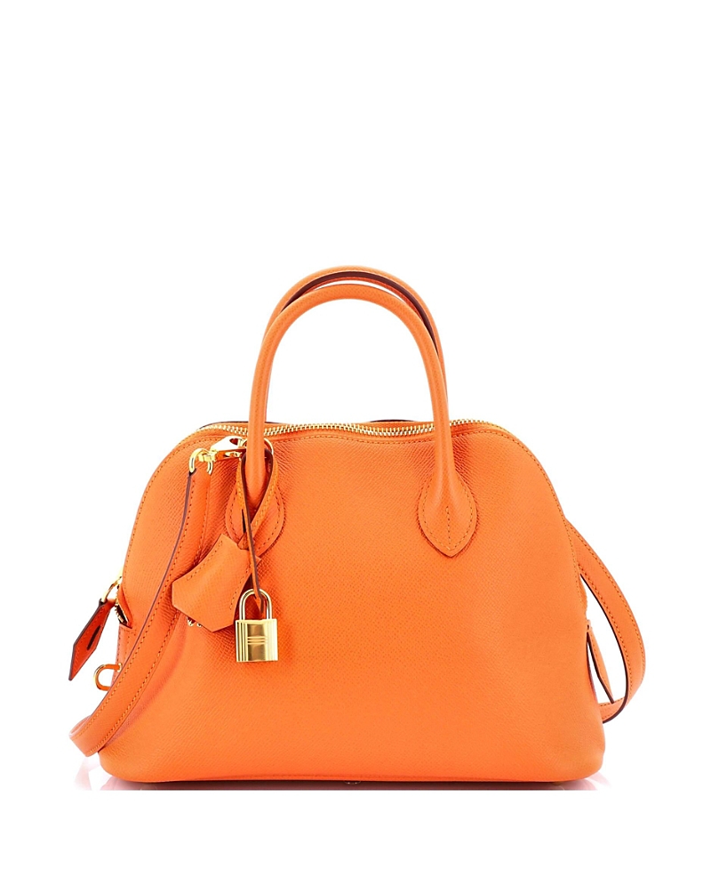 Pre-owned Pre-owned Hermes Hermes 25 Bolide 1923 Bag Epsom In Orange