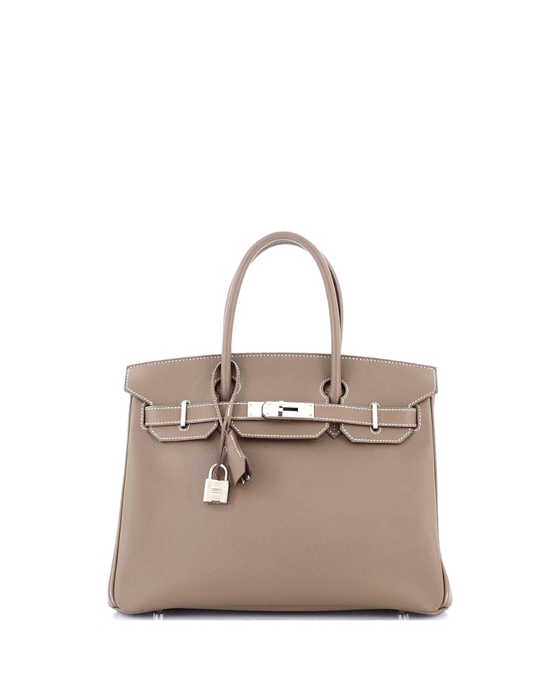 Pre-owned Pre-owned Hermes Hermes Birkin 30 Handbag Epsom With Palladium Hardware In Etoupe