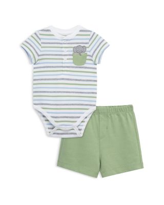Little Me - Boys' Elephant Bodysuit & Shorts Set - Baby