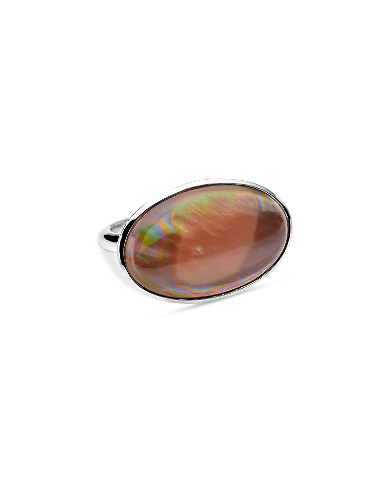 Ippolita Sterling Silver 925 Polished Rock Candy Stone Cabochon Ring In Silver