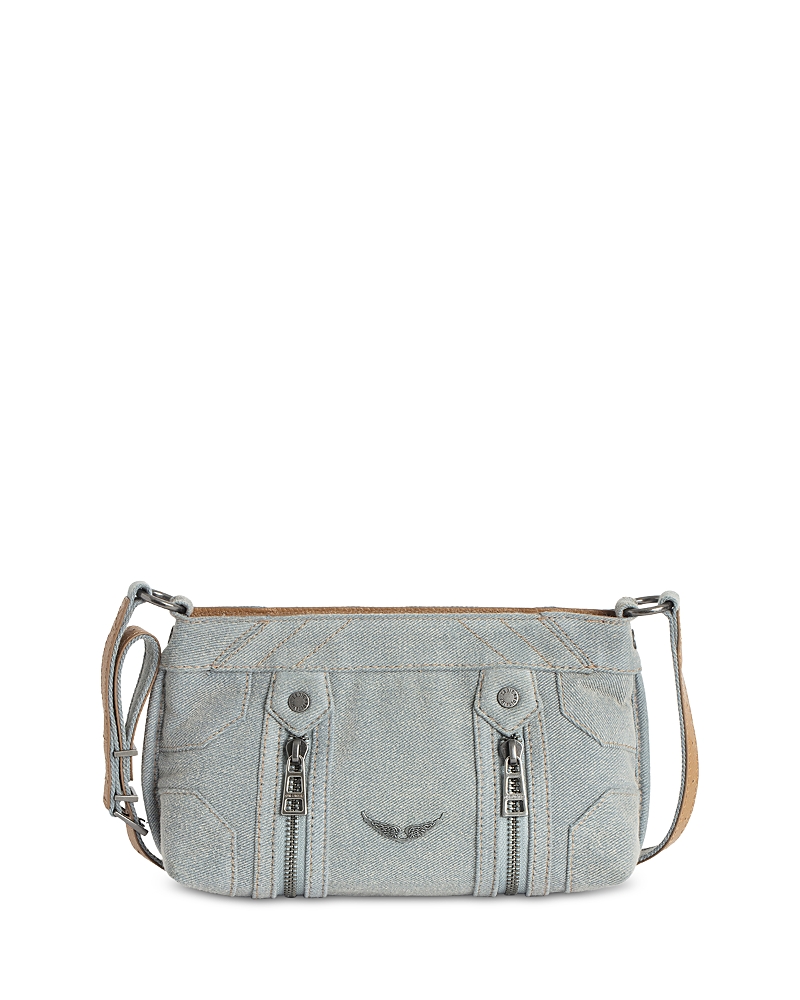 Zadig & Voltaire Sunny Mood Denim Breeze Crossbody In Breeze