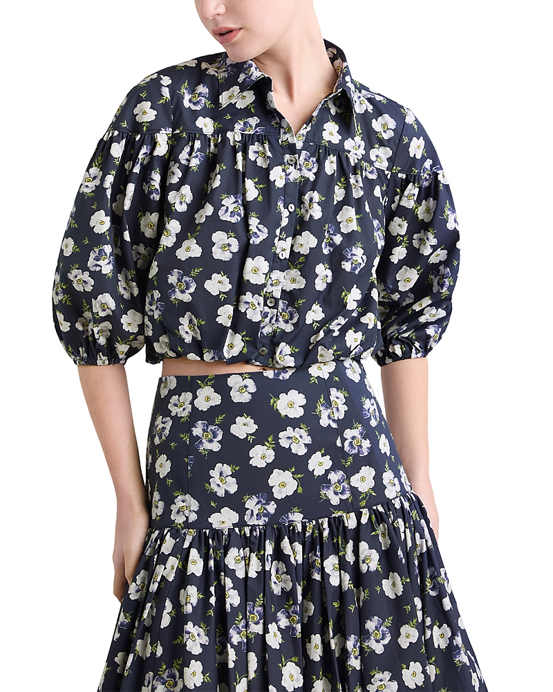 Cinq a Sept Elysa Mini Tossed Poppies Top