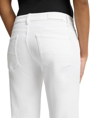 Calie Mid Rise Straight Ankle Jeans in Soleil