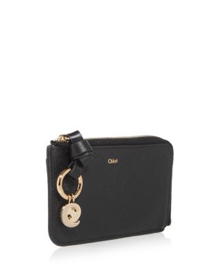 Alphabet Small Leather Zip Wallet