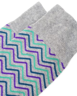 Cotton & Nylon Mini Zigzag Socks - Exclusive