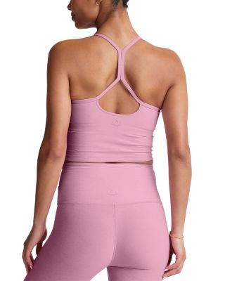 Spacedye Slim Racerback Cropped Tank in Pink Haze