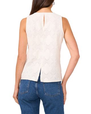 Eyelet Embroidered Top