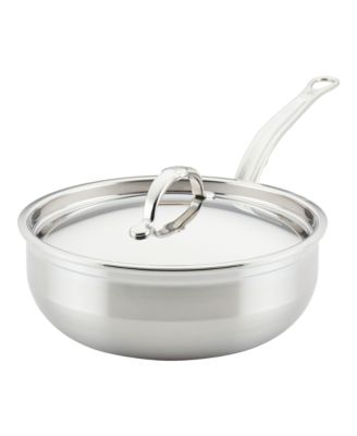ProBond® Forged 3.5-Quart Professional Clad Stainless Steel Essential Pan with Lid  
