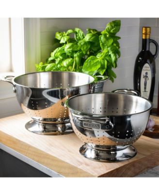 Provisions 2-Piece Stainless Steel Colander Set (3-Qt. &amp; 5-Qt.) 