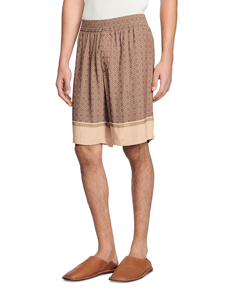 Sandro Floaty Bermuda Shorts In Hazel
