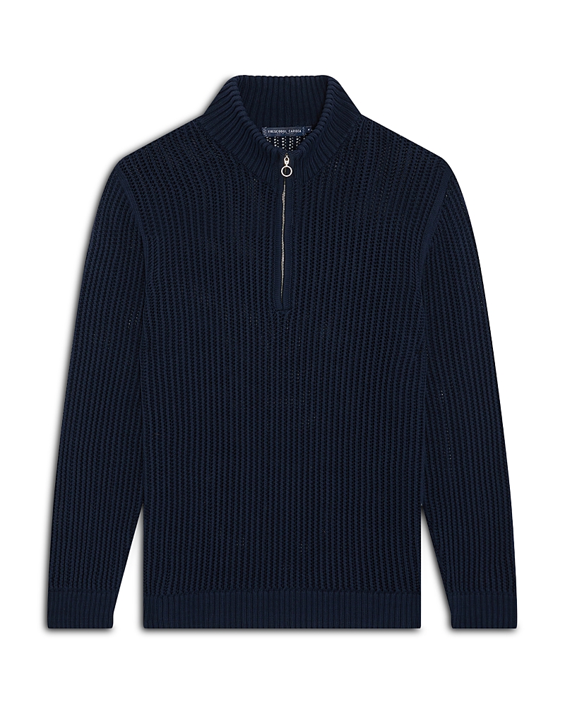 Frescobol Carioca Maximo Ribbed Half Zip Sweater