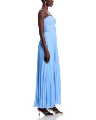 V Neck Chiffon Dress - Exclusive 