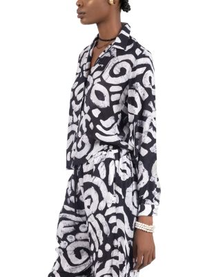 Kolade Printed Button Front Shirt