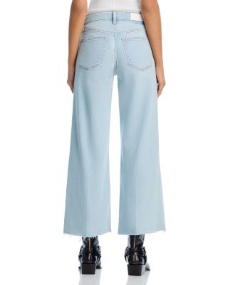 Mid Rise Wide Leg Ankle Jeans in Ola Indigo