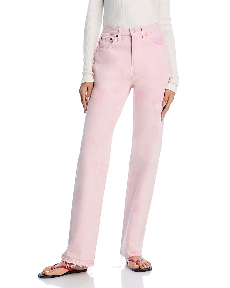 Re/Done 90s High Rise Loose Leg Jeans in Rosita Released