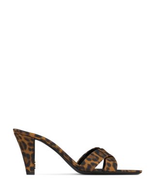 SAINT LAURENT - Women's Jill Crisscross Mule Sandals