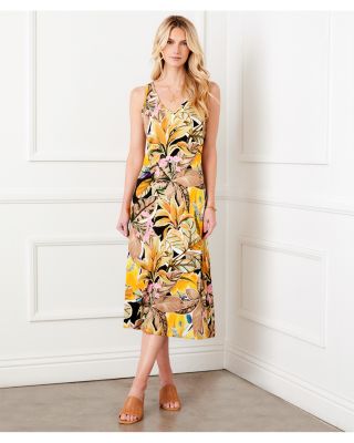 Brigette Printed Midi Dress