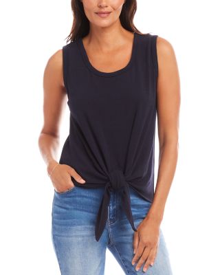Karen Kane Tie Front Tank Top