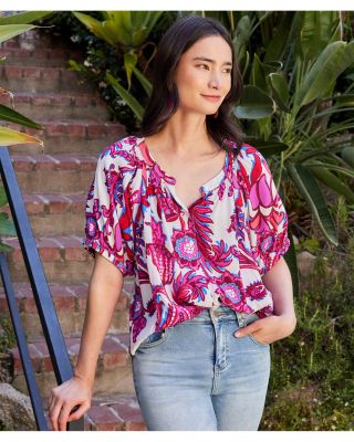 Paisley Print Blouse