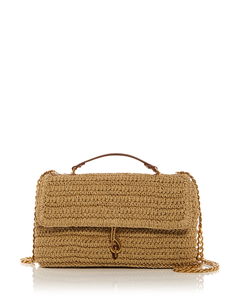 Rebecca Minkoff Edie Shoulder Bag In Natural/tan