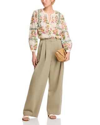 Floral Popover Top - Exclusive