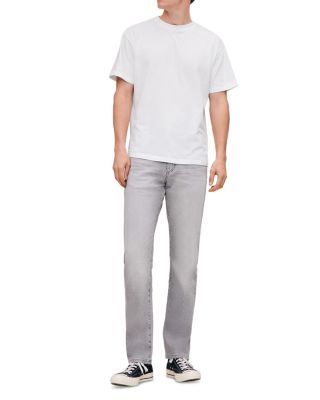 Russell Slim Straight Fit Jeans in Light Smoke Gray