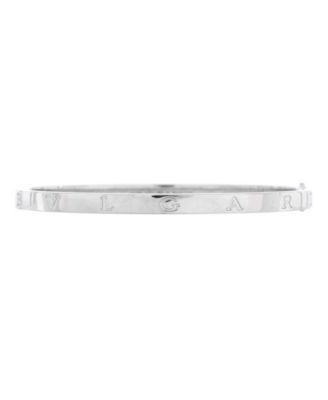 Pre-Owned Bvlgari - B.Zero1 Essential Hinge Bangle Bracelet 18K White Gold