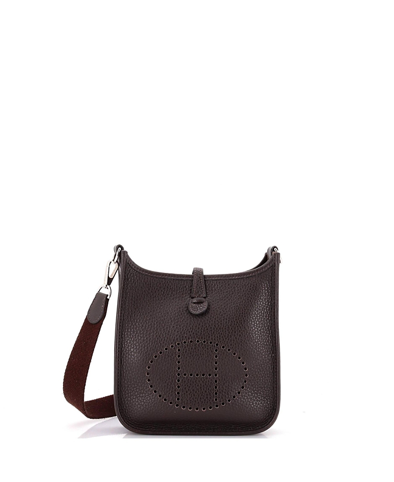 Pre-owned Pre-owned Hermes Hermes Tpm Long Strap Evelyne Bag Clemence In Brown
