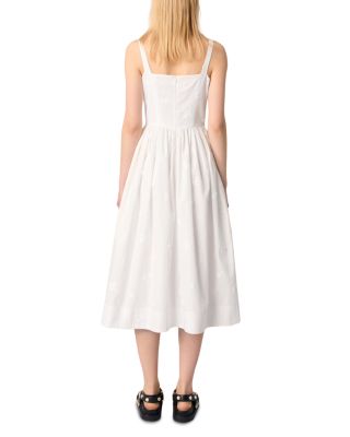 Embroidered Midi Dress