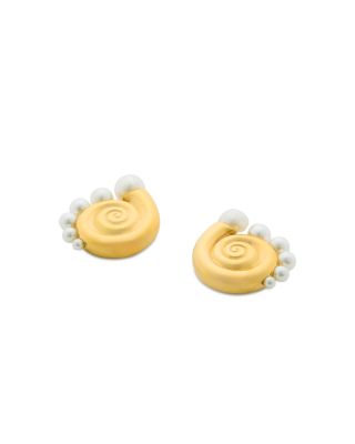 Shashi Shell & Cultured Freshwater Pearl Earrings - Exclusive