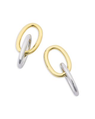 Shashi Two Tone Earrings - Exclusive