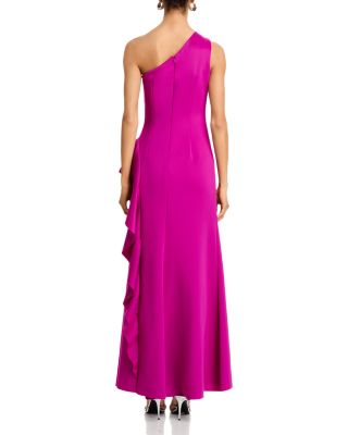 One Shoulder Ruffled Dress - Exclusive