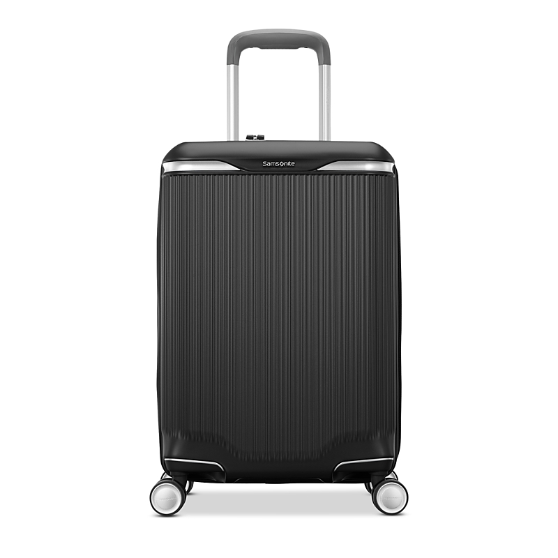 Samsonite Silhouette 18 Hardside Carry On Spinner Suitcase In Black