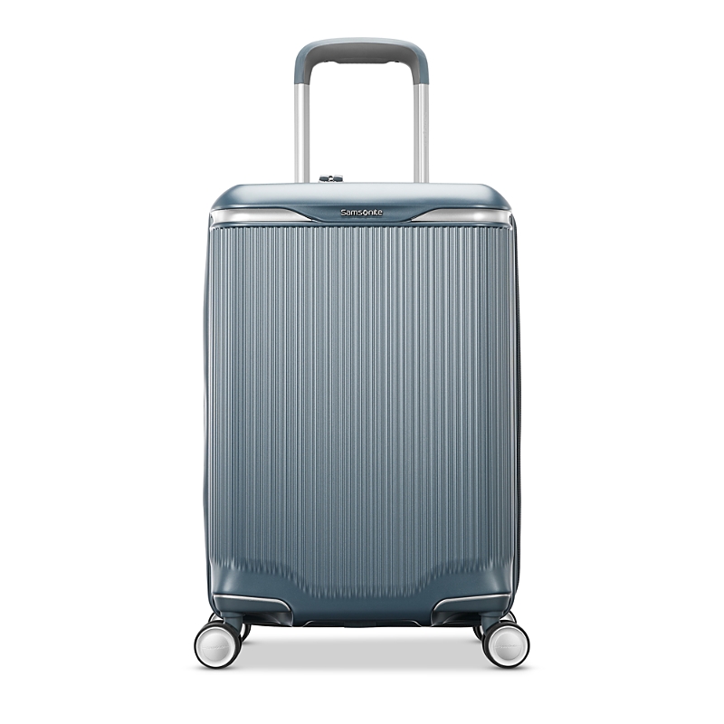 Samsonite Silhouette 18 Hardside Carry On Spinner Suitcase In Slate Blue