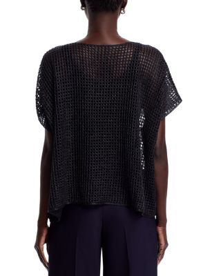 Bateau Neck Cap Sleeve Sweater