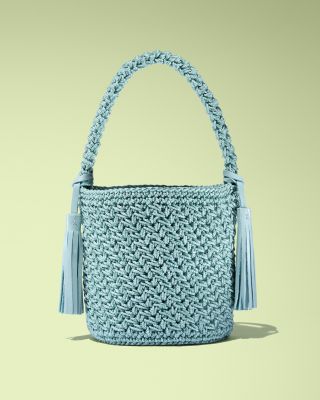 Camila Woven Bucket Bag