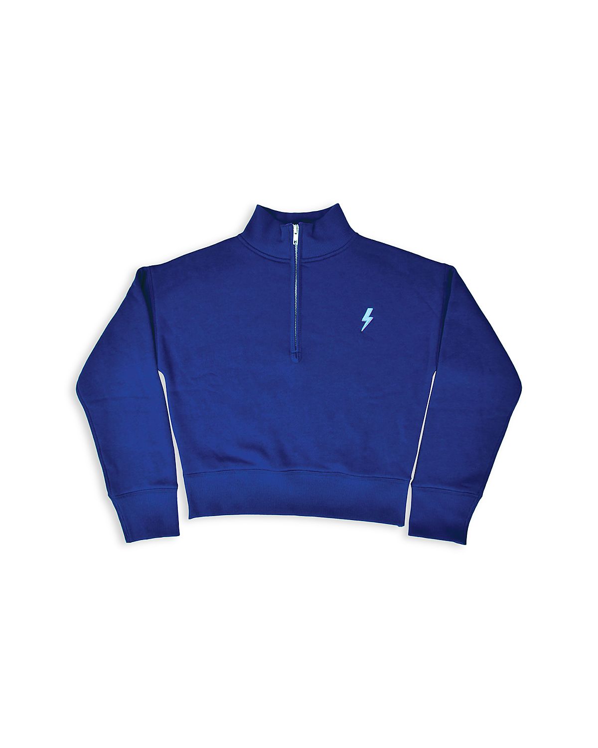 Iscream Girls' Lightning Bolt Midnight 1/4 Zip Sweatshirt - Big Kid