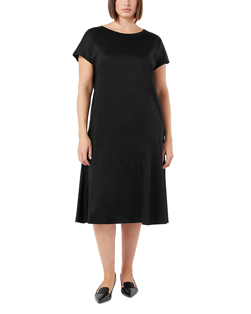 Shop Marina Rinaldi Sport Ara Jersey Dress In Black