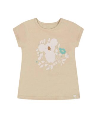 Deux par Deux - Girls' Organic Cotton Koala Tee - Baby