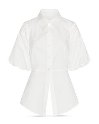 Cutout Tie Back Button Front Shirt