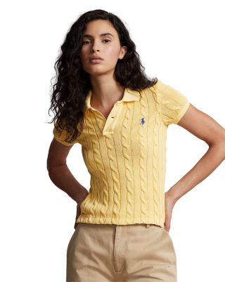 Cable Knit Polo Shirt