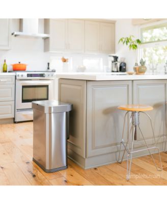 58 Liter Sensor Trash Can with Liner Pocket