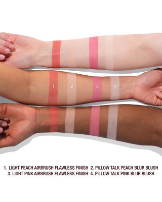 Pillow Talk Beauty Soulmates Airbrush Flawless Finish Brightening & Blush Powder Palette