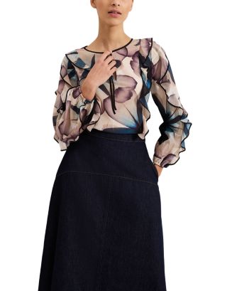 Phase Eight Cosmos Ruffle Blouse | Bloomingdale's