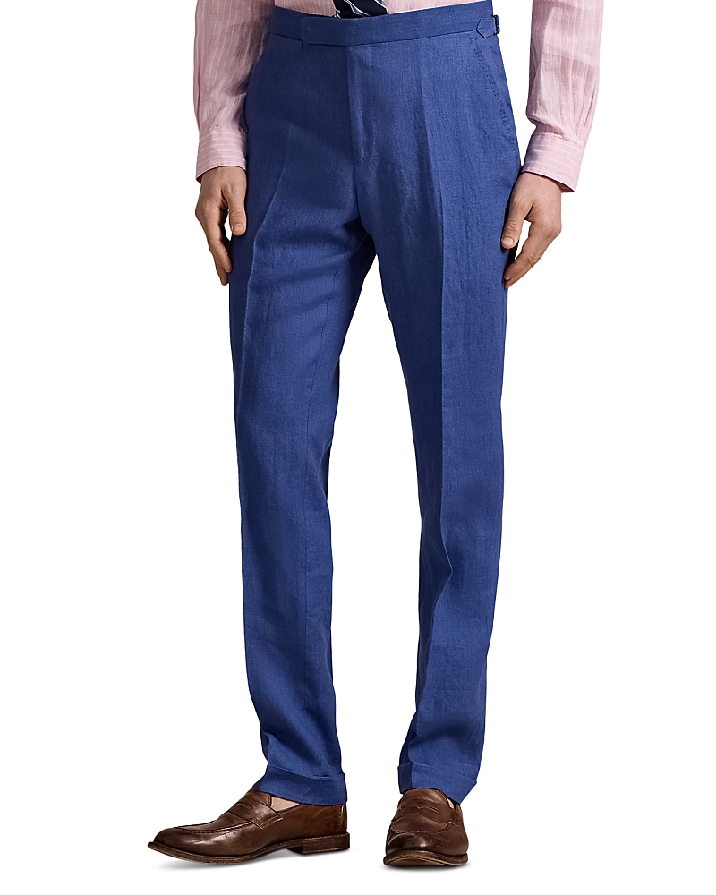 Polo Ralph Lauren Linen Suit Trousers In Old Royal